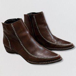 Pikolinos Side Zip Leather Ankle Boot Women's Size 7.5 US